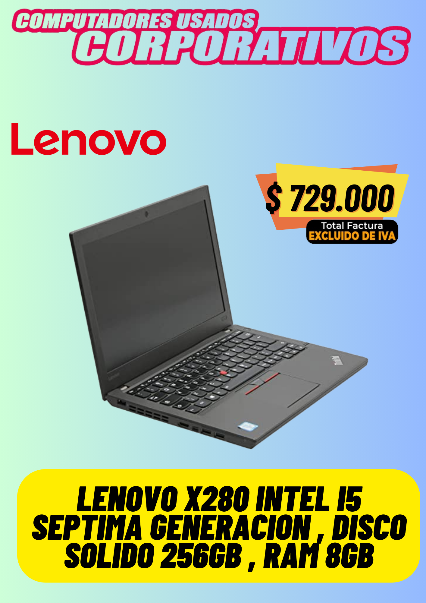 X280 INTEL®CORE™ I5 SEPTIMA